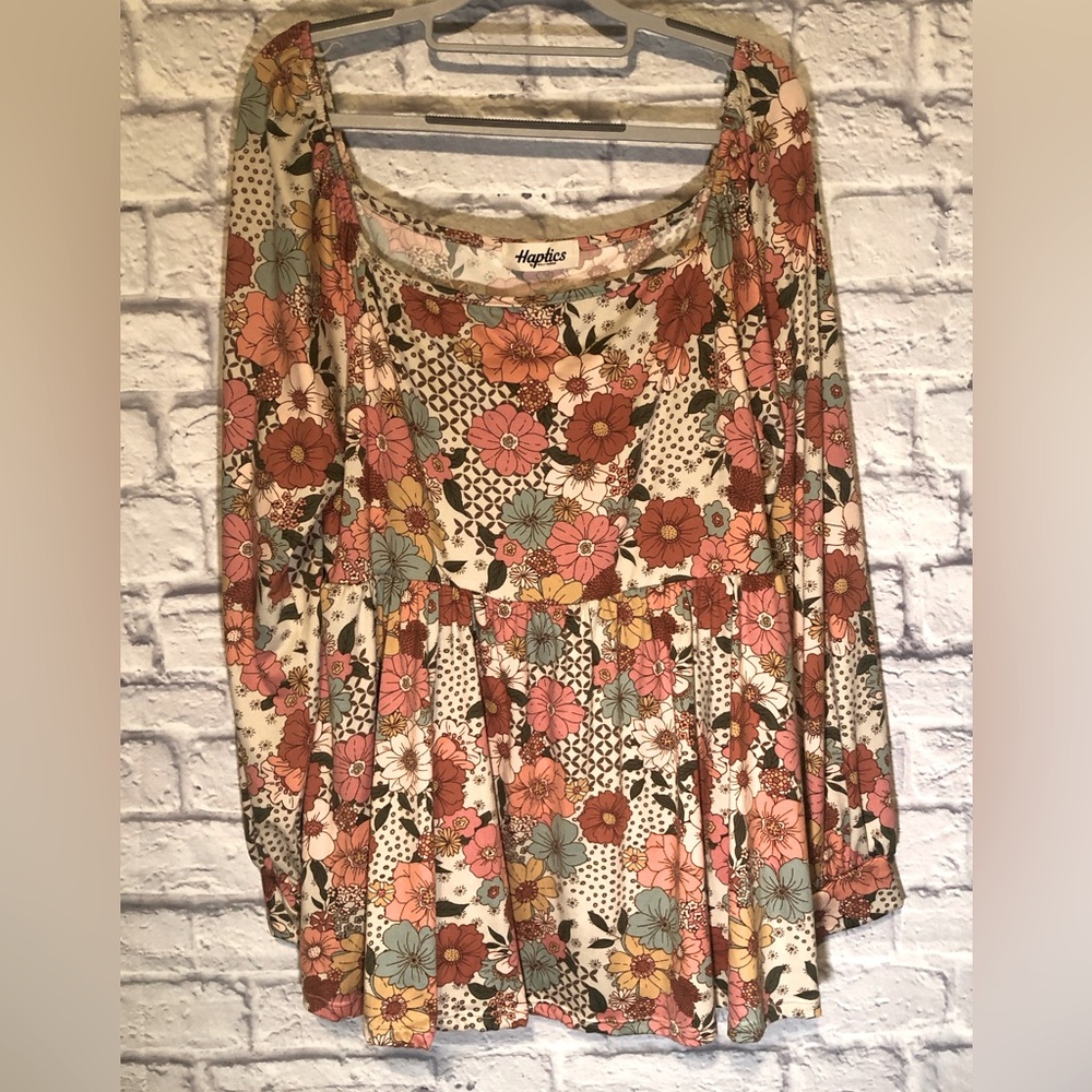 Off the shoulder floral top